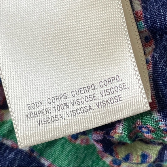 Anthropologie Maeve Blue Patchwork Long Sleeve Monaco Dress - 35744 - Picture 10 of 11